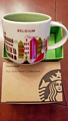 STARBUCKS ~ Belgium ~ "You Are Here" Icon Mug (NEW) ~14 Oz Belgium NWT - Sold on eBay May, 9th 2019 for $34.99