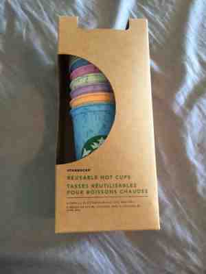 NEW Starbucks 2019 Color Changing HOT Cups 6 Cups With 6 Lids-Reusable RARE - Sold on eBay May, 9th 2019 for $36.00