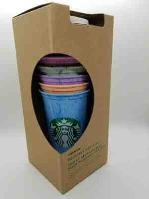 NEW STARBUCKS MARBLE REUSEABLE HOT CUPS PACK OF 6 WITH LIDS SUMMER 2019 - Sold on eBay May, 9th 2019 for $24.99