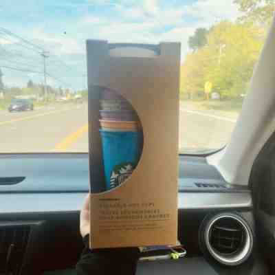 6 Starbucks Reusable Hot Coffee Cups Limited Edition Marble Color 16oz RARE - Sold on eBay May, 9th 2019 for $20.50