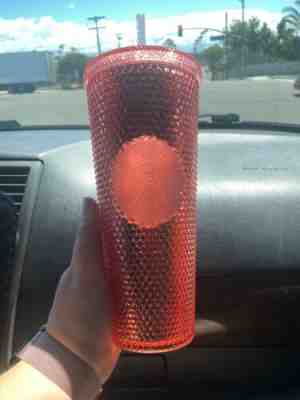 NEW Starbucks Venti Tumbler Cup IRIDESCENT JEWELED 24oz Rose Gold Pink - Sold on eBay May, 9th 2019 for $29.05