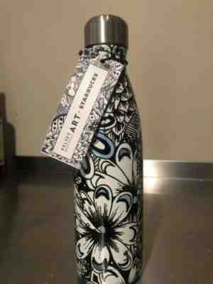 NEW KELSEY MONTAGUE ART + STARBUCKS S'well Stainless Steel Water Bottle 17oz  - Sold on eBay May, 9th 2019 for $19.95