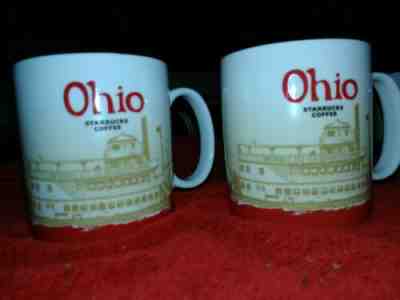 Starbucks 2011 Coffee Mug OHIO Collector Series set of 2 - Sold on eBay May, 9th 2019 for $12.00
