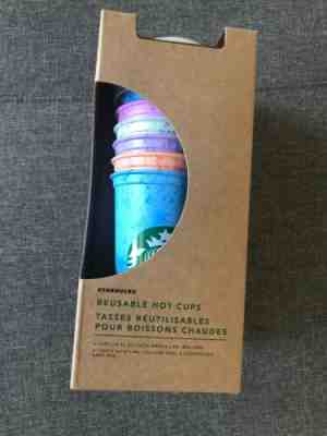 NEW Starbucks Marble Reusable Hot Cups 6 Variety Colors Drink Cup Hard To Find - Sold on eBay May, 9th 2019 for $22.50