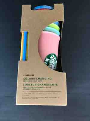 New 2019 Starbucks Color Changing Reusable Cold Cups - Hard to Find - Sold on eBay May, 9th 2019 for $73.00
