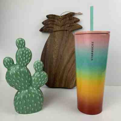 Starbucks Ombré Festival pride rainbow Stainless Steel Tumbler New 2019 24oz - Sold on eBay May, 9th 2019 for $49.99