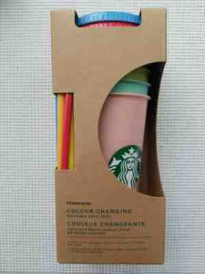 New Starbucks Colour Changing Reuseble Cups! Sold Out!!! HOT!!!!!! - Sold on eBay May, 9th 2019 for $49.00