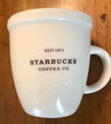 Starbucks 2006 Barista Ceramic 2.5" Demitasse Abbey White Espresso Mini Mug Cup - Sold on eBay May, 9th 2019 for $14.75