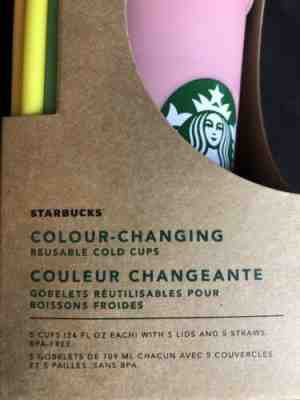 Starbucks Color Changing Reusable Venti Cups (6 Pack) - Sold on eBay May, 9th 2019 for $50.00