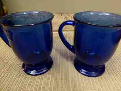 Pair blue cobalt Starbucks coffee mugs - Sold on eBay May, 9th 2019 for $12.99