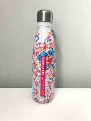 NWT Lilly Pulitzer Starbucks S'Well Water Bottle in Resort Escape Floral - Sold on eBay May, 9th 2019 for $40.00