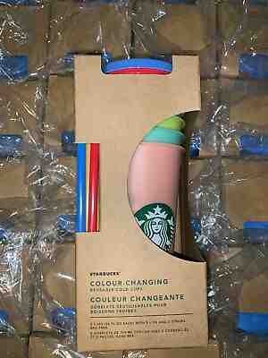 NEW Starbucks Color Changing Cups 2019 Limited Edition 5-pack Sold Out - Sold on eBay May, 9th 2019 for $67.77