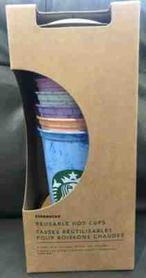 Rare Starbucks Reusable Hot Cups 6 Pack Lids Star Bucks Color Not Changing 2019 - Sold on eBay May, 9th 2019 for $26.99
