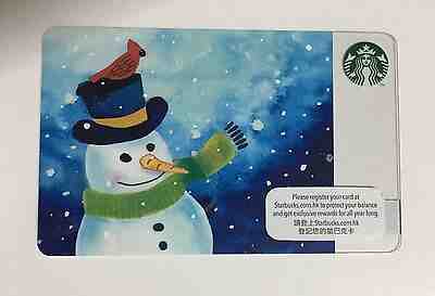 Starbucks Hong Kong 2016 X'mas Snow man Gift card - Sold on eBay May, 9th 2019 for $3.99