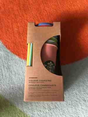 Starbucks Color Changing Cold Cups Set Straws Reusable Summer 2019 - Sold on eBay May, 9th 2019 for $66.02