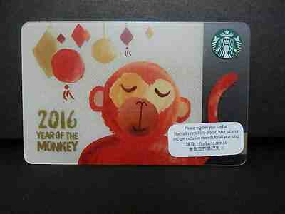 Starbucks Hong Kong 2016  ~ Year of the Monkey - Sold on eBay May, 9th 2019 for $4.99