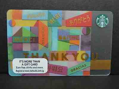 Starbucks Singapore Thank You gift card  - Sold on eBay May, 9th 2019 for $7.99