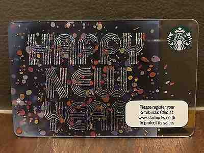 Starbucks Thailand 2017 Happy New Year Gift card - Sold on eBay May, 9th 2019 for $3.99