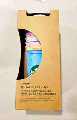 Starbucks Reusable Marble Hot Cup Collection Pack Of 6 W/Lids 16 oz Summer 2019 - Sold on eBay May, 9th 2019 for $25.95