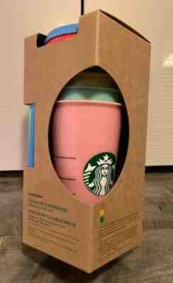 ????NEW Starbucks COLOR CHANGE Reusable Cold Cups 24 oz Complete Set 5 w/straws - Sold on eBay May, 9th 2019 for $79.99