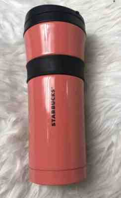 Starbucks Orange Pink Soft Touch Tumbler Insulated Travel Mug 16oz - Sold on eBay May, 9th 2019 for $22.99