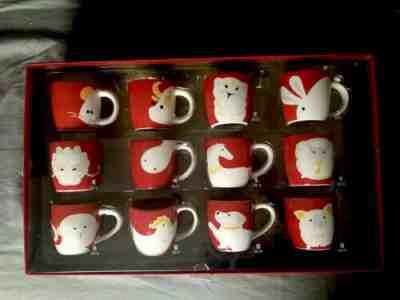 Starbucks Chinese New Year Zodiac 2019 Complete 12pcz 3oz Mug Cup Demitasse - Sold on eBay May, 9th 2019 for $180.00