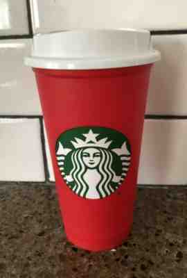 Starbucks Red Reusable 16oz Grande Christmas Holiday 2018 Cup RARE - Sold on eBay May, 9th 2019 for $6.99