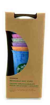 NEW Starbucks Summer 2019 Reusable Cup Collection Set of (6) Cups 16oz - Sold on eBay May, 9th 2019 for $21.00