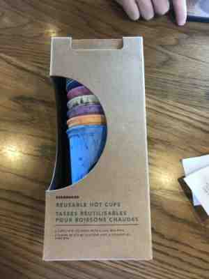 Starbucks Marble Reusable Hot Cups 6 Variety Colors Drink Cup New - Sold on eBay May, 9th 2019 for $20.00
