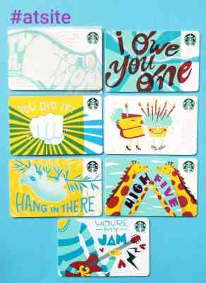Starbucks Card 2019 April-May Cards Diamond ? Print Mark Lot Of 7 RARE - Sold on eBay May, 9th 2019 for $12.95