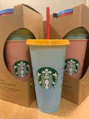 Starbucks Color Changing Cups (5 pack) RARE - Sold on eBay May, 8th 2019 for $135.50