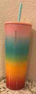 Starbucks Cold Cup Pride Rainbow Stainless Steel Tumbler New Summer 2019 Venti - Sold on eBay May, 8th 2019 for $40.00