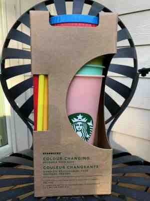 Starbucks Colour Changing Reusable Cold Cups  2019 - Sold on eBay May, 8th 2019 for $39.00