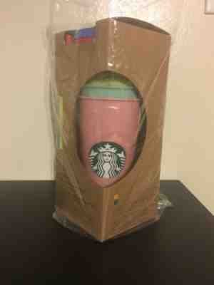 Starbucks Reusable COLOR CHANGING Cold Cup Pack of 5 + Lids + Straws 24oz Colour - Sold on eBay May, 8th 2019 for $65.00