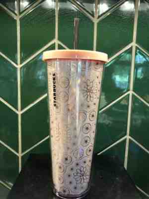 Starbucks Summer 2019 Pink And Gold  Floral And Geometric Tumblr - Sold on eBay May, 8th 2019 for $19.99