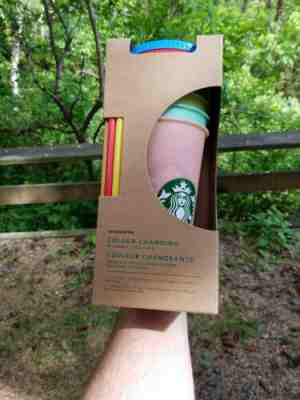 Starbucks Reusable COLOR CHANGING Cold Cup Collection Pack Of 5 Lids Straws 24oz - Sold on eBay May, 8th 2019 for $85.00