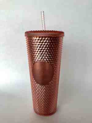 NEW Starbucks Venti Tumbler Summer 2019 IRIDESCENT JEWELED 24oz Rose Gold Pink - Sold on eBay May, 8th 2019 for $38.00