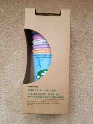 RARE 2019 Starbucks Reusable Hot Cups 6 Pack Lids StarBucks NOT Color Changing - Sold on eBay May, 8th 2019 for $25.99