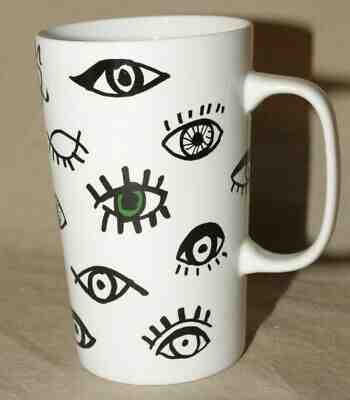 STARBUCKS 2014 16oz TALL MUG EYES PATTERN 9123 - Sold on eBay May, 8th 2019 for $25.00