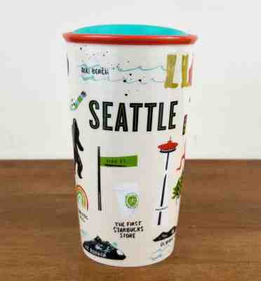 Starbucks 2017 Seattle 12 Fl. Oz. Ceramic Travel Tumbler w/ Lid - Sold on eBay May, 12th 2019 for $27.99