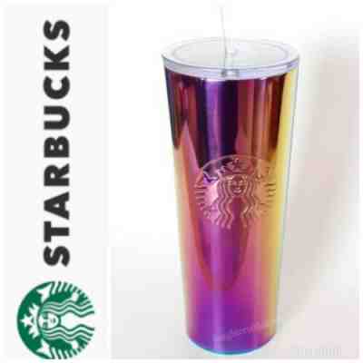 NEW 2019 STARBUCKS TUMBLER COLD CUP IRIDESCENT PINK PURPLE STAINLESS STEEL 24 fl - Sold on eBay May, 12th 2019 for $44.90