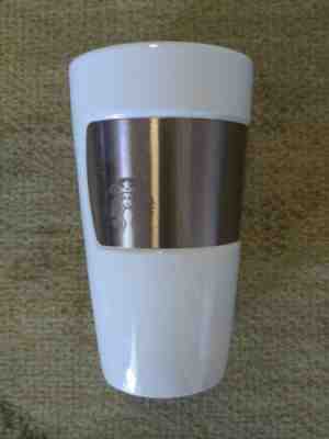 2012 STARBUCKS COFFEE MUG CUP COPPER BAND & ETCHED MERMAID LOGO 10 OZ - Sold on eBay May, 12th 2019 for $9.99