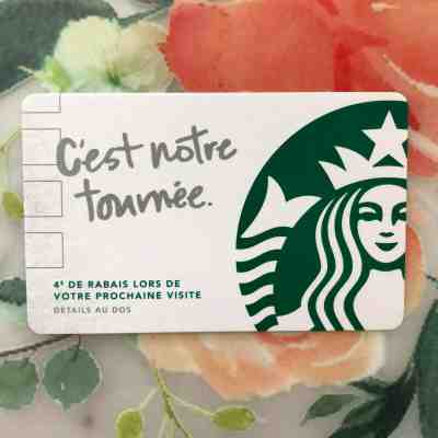 Mega Rare Starbucks C'est Notre Tournee French Recovery Card Canada Quebec - Sold on eBay May, 12th 2019 for $58.95