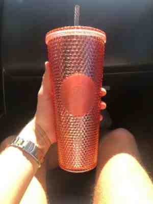 NEW Starbucks Venti Tumbler Summer 2019 IRIDESCENT JEWELED 24oz Rose Gold Pink - Sold on eBay May, 12th 2019 for $34.00