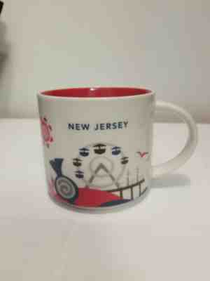 Starbucks NEW JERSEY "You Are Here" series YAH 14oz Coffee Mug Cup Collectors - Sold on eBay May, 12th 2019 for $8.00