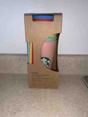 NEW 2019 Starbucks Color Changing Cold Cups With Straws UNOPENED - Sold on eBay May, 12th 2019 for $62.55