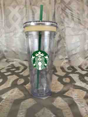Starbucks 2011 Clear 24 oz Cold Travel Cup - Sold on eBay May, 12th 2019 for $7.00