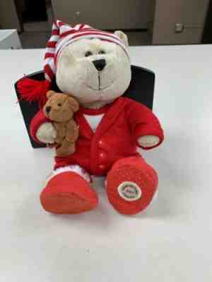 Starbucks Barista Teddy Bear 2007 68th Edition Christmas Red Pj's Plush 11" - Sold on eBay May, 12th 2019 for $5.00