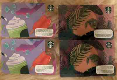 4x SWITZERLAND Starbucks Cards - 2019 .. Leaves + Ice Cream .. new, never swiped - Sold on eBay May, 12th 2019 for $5.00