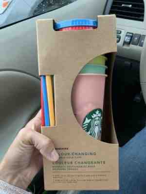 Starbucks Color Changing Cups  - Sold on eBay May, 12th 2019 for $51.00